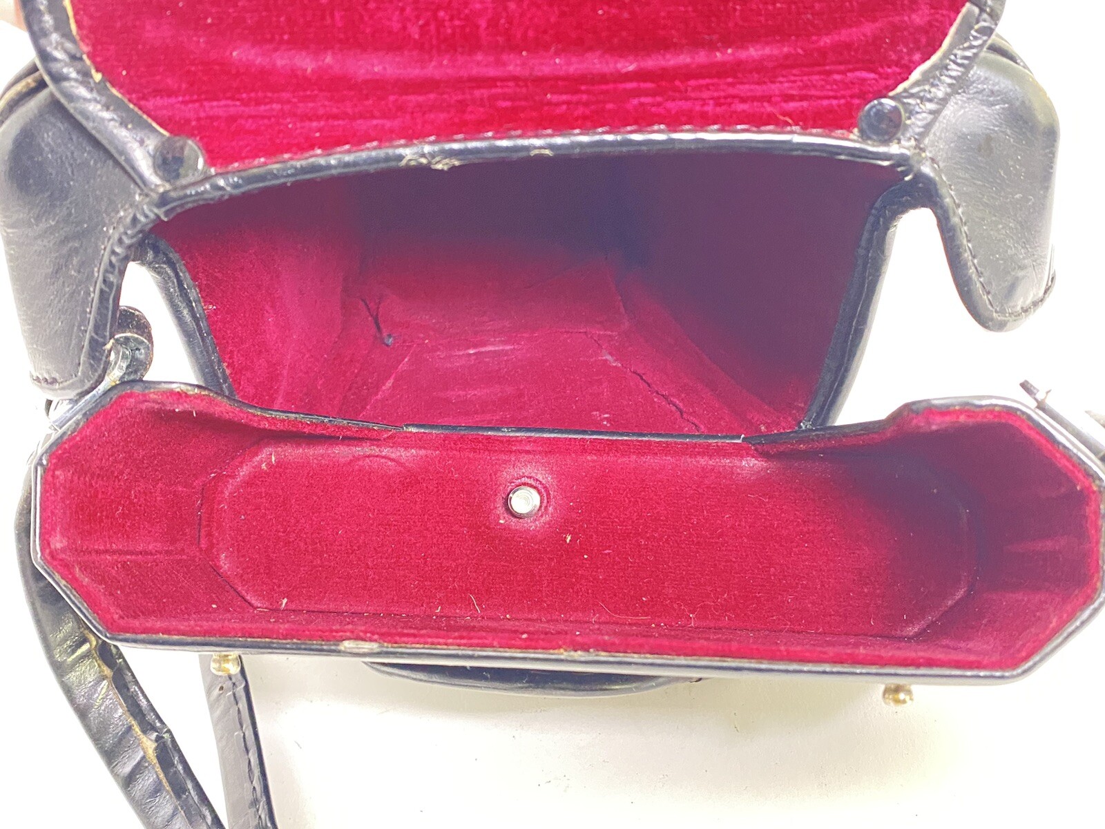 Vintage Genuine Nikon Nikkormat Black Leather Fitted Hard Case ~ Japan made
