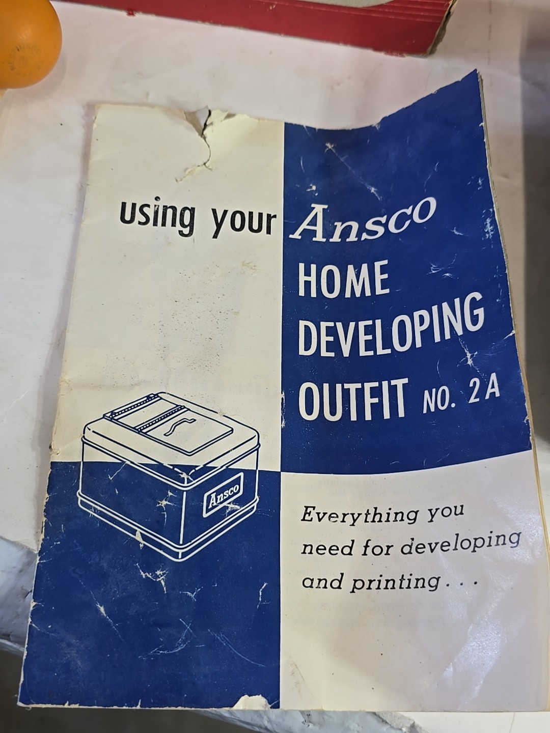 1950s Ansco Photograph Home Developing Outfit No. 2A Original Vintage Box Instru