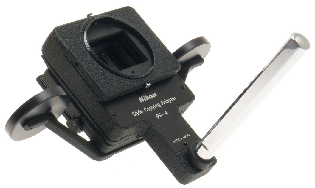 NIKON PS-4 SLIDE COPYING 35mm FILM CAMERA ATTACHMENT ADAPTER MINT FITS PB-4 PB-5