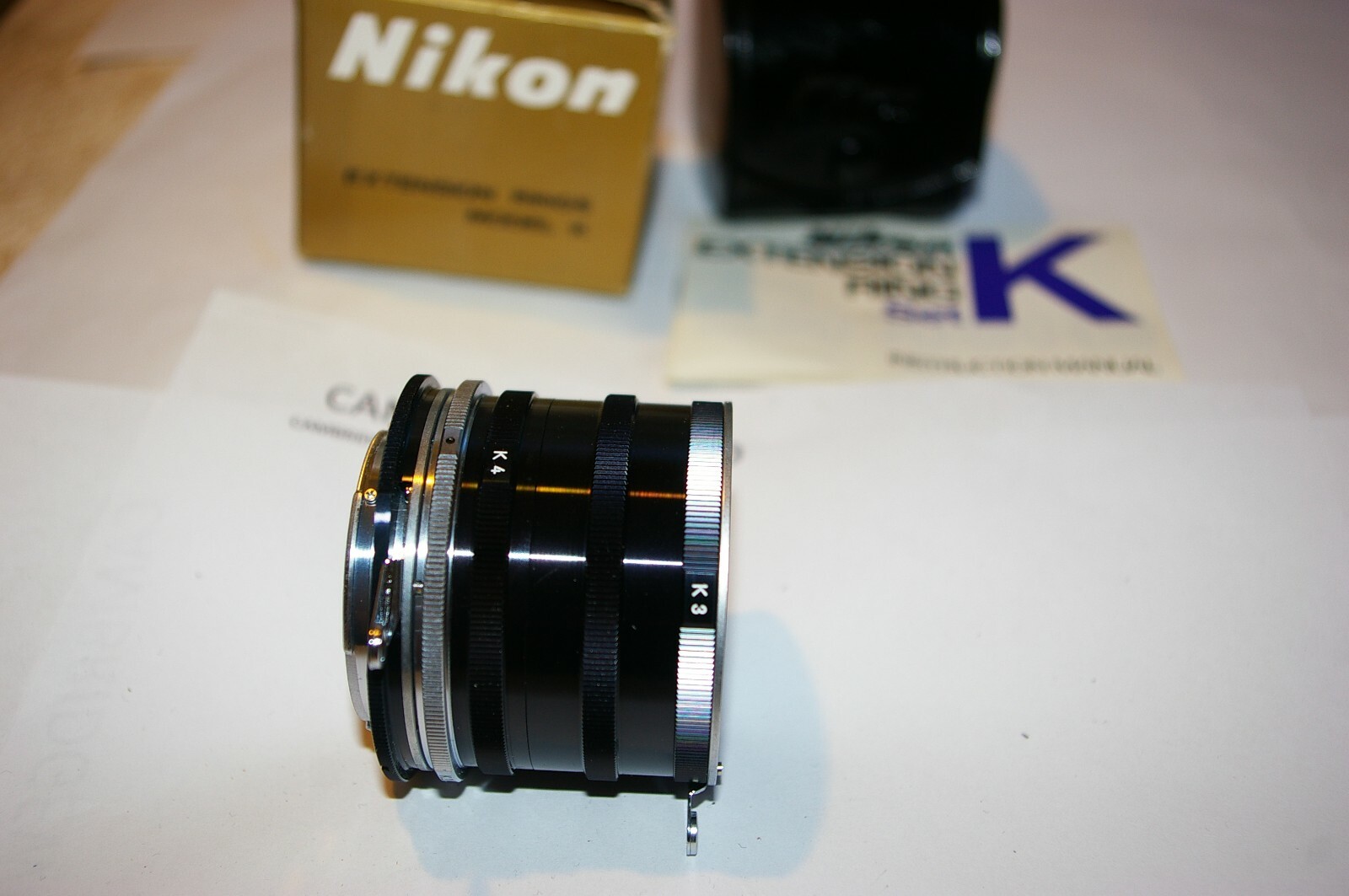 Nikon Brand New Old Stock Extension Rings Tubes Model K for Nikon Cameras in Box
