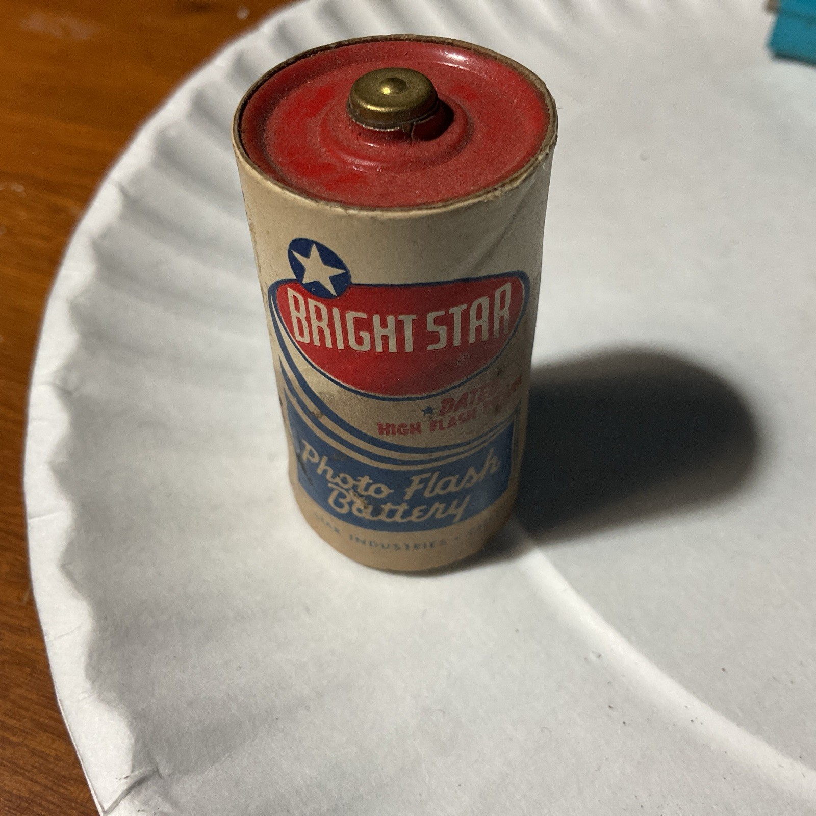 Vintage Bright star Photo Flash C Cell Battery Freshness Dated 3-59