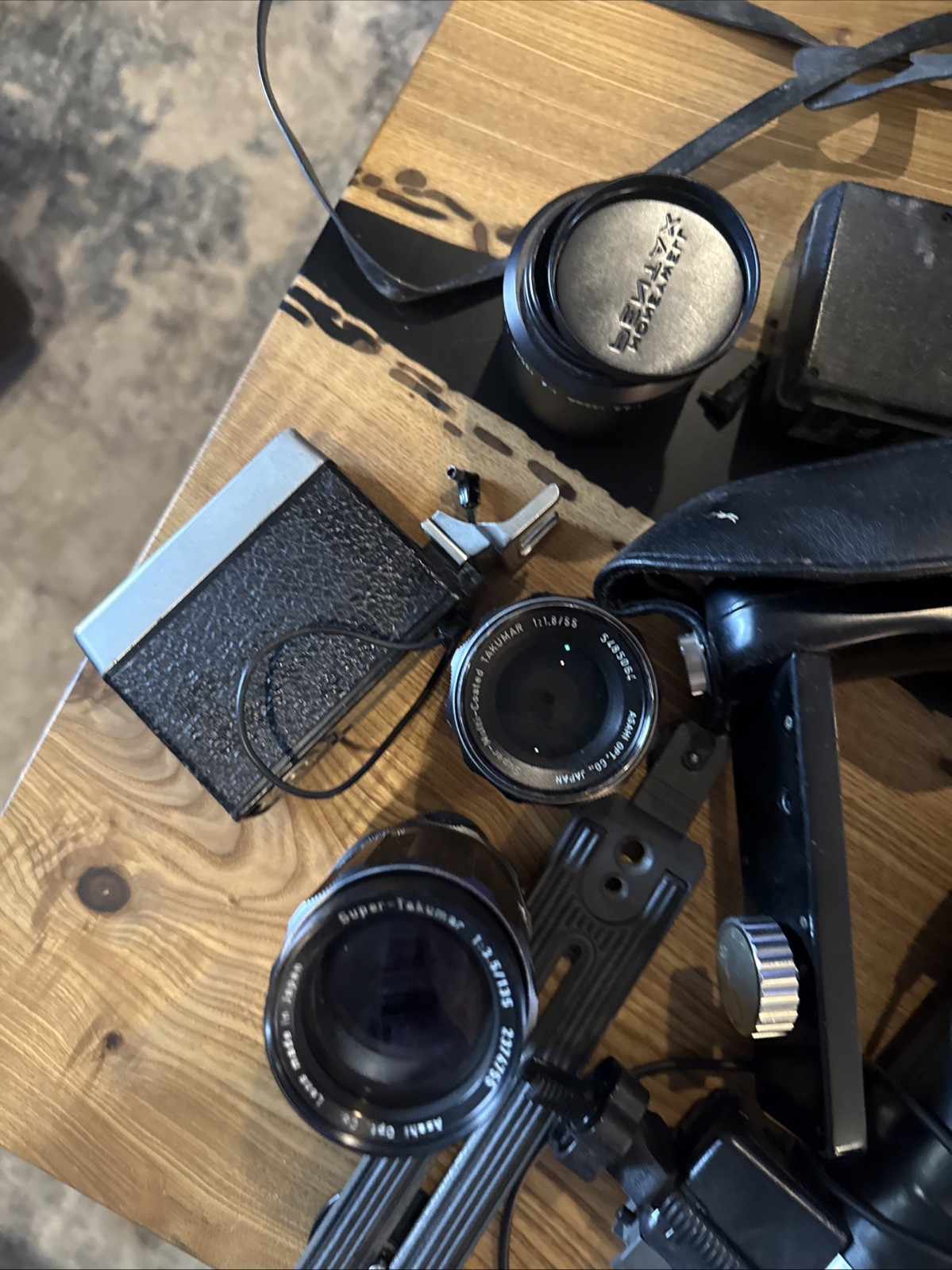 Large Vintage Group Lot Of Camera Equipment Accessories Lens Flash Filter Etc