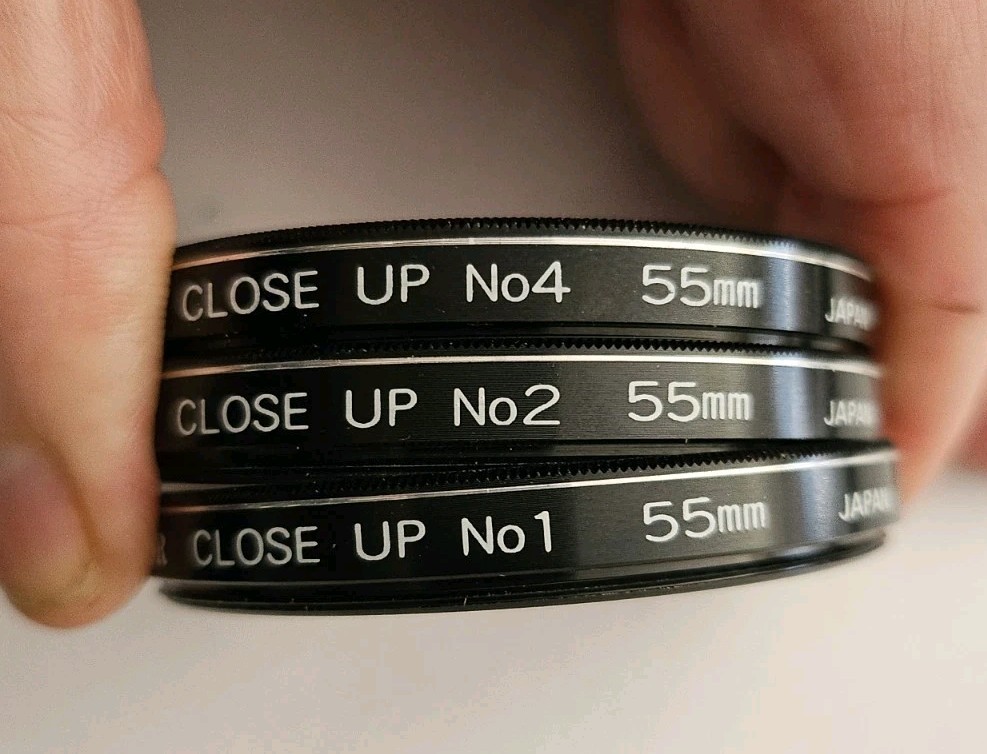 NEW NOS Aetna Optical ROKUNAR 55mm Close-up FILTER SET in Orig Box +1 +2 +4