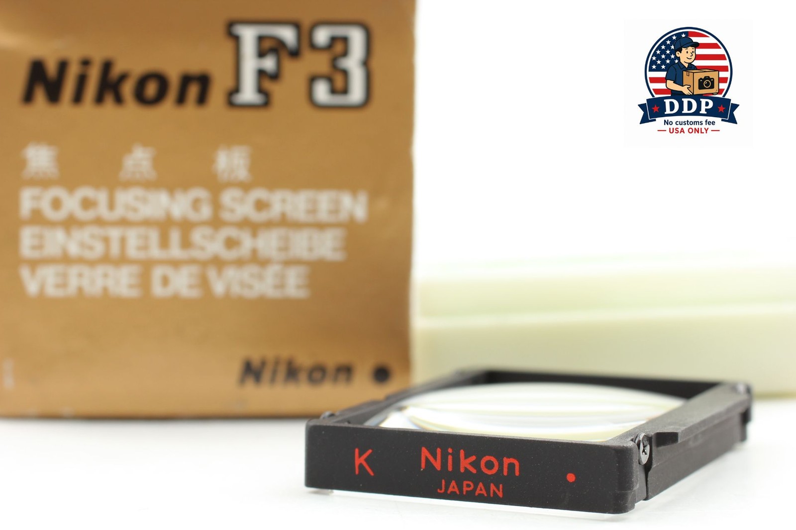[Unused w/Box] Nikon F3 Focusing Screen Type K Split Image For F3HP F3T JAPAN