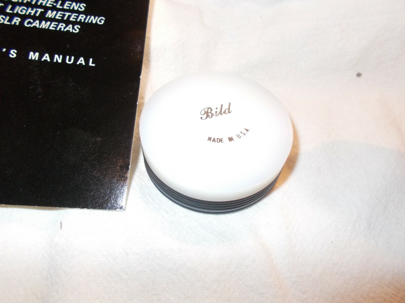 Vintage 80s Bild expoSURE 52mm Lens Cap Incident Light Metering For SLR Cameras