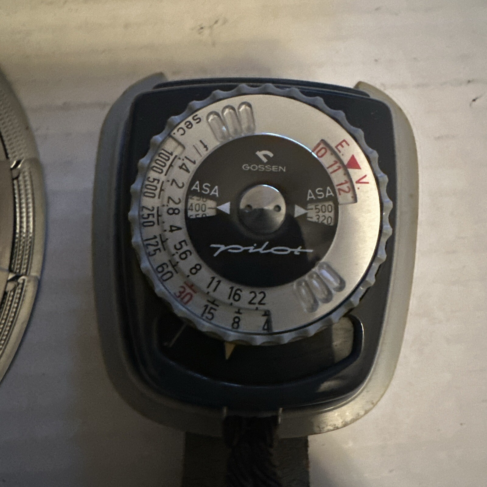 Vintage Honeywell Tilt-A-Mite Camera Flash Unit Fan Style & Gossen Pilot Light +