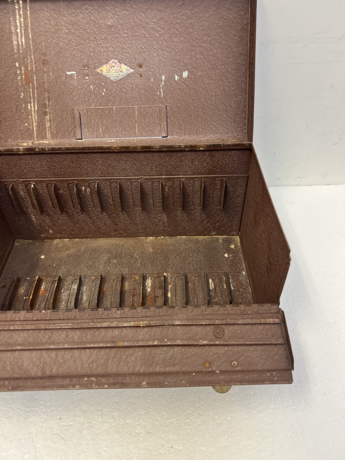 Vintage Metal 8MM Film Reel Storage Box Case USA S-K Tool steel Sherman Klove