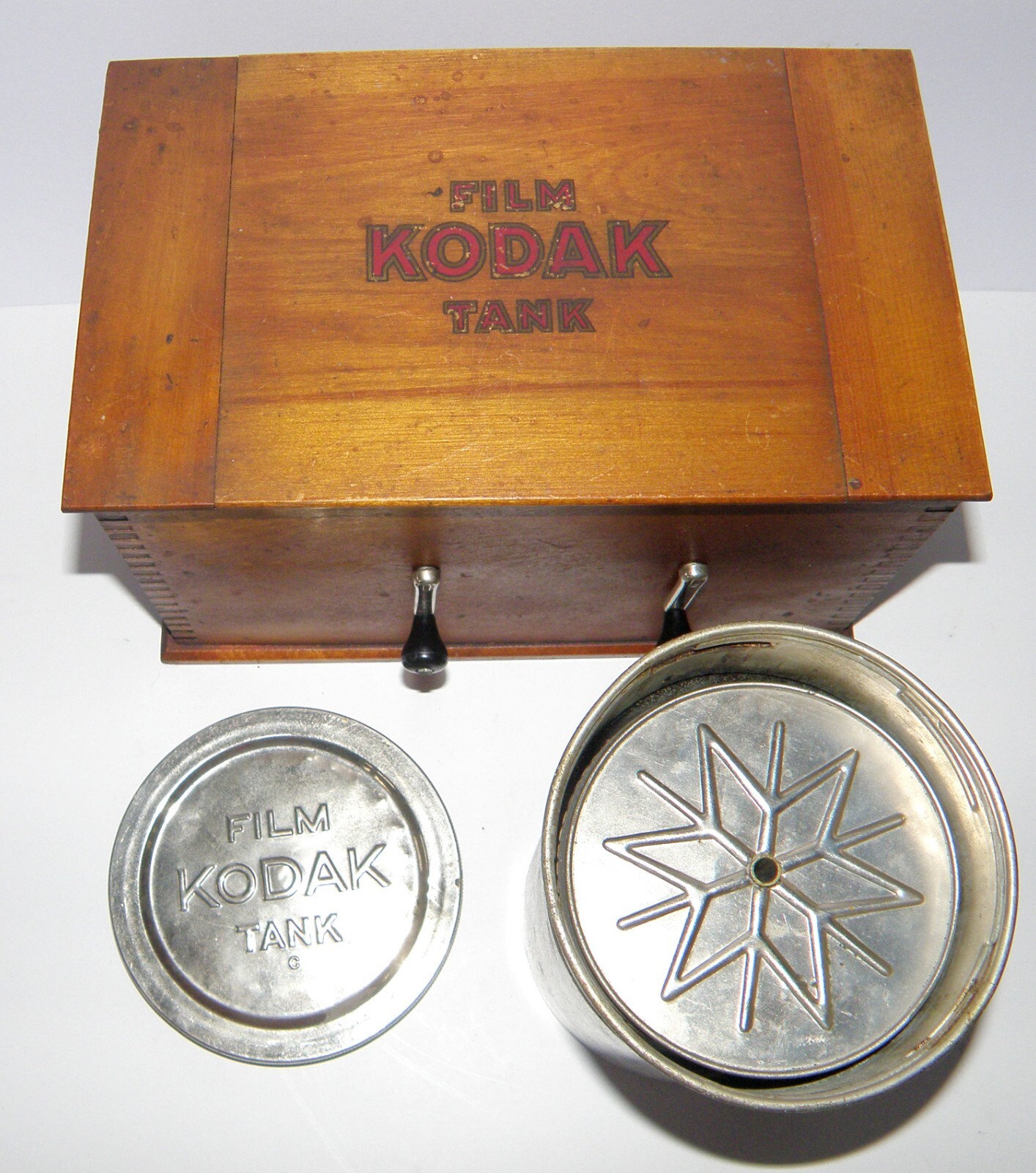 Antique Wooden Box Joint Kodak Film Tank 3 1/2in Model “B”-2 C.1907