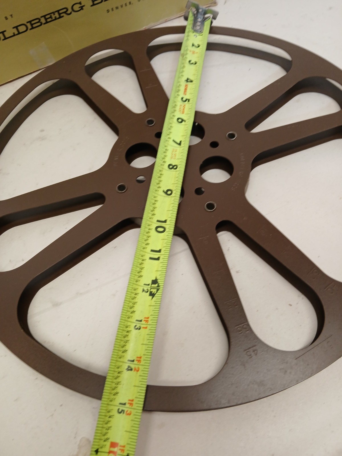 Vintage Goldberg Bros Relflex 16mm Film Reel 2000 Ft w/ Original Box