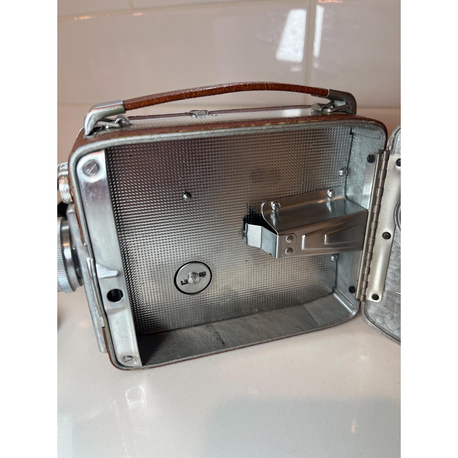 Vtg Movie Camera 8mm Keystone K-41 Bel Air 82515 Magazine 8 Leather Body Case