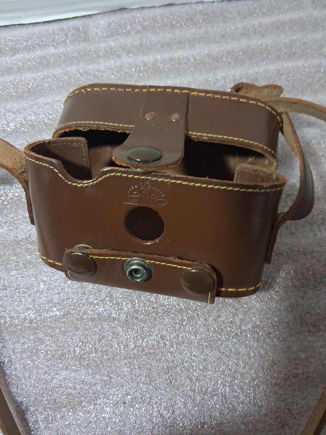 Vintage Ruko Built Rite Kase Leather Folding Camera Case