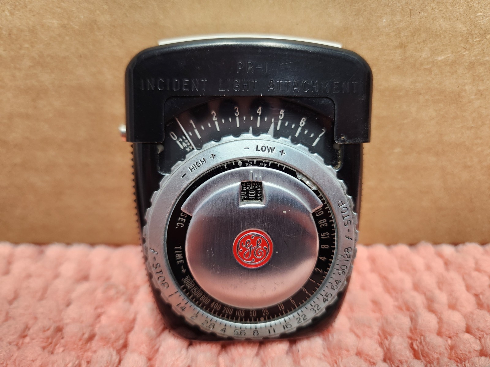 VTG General Electric Exposure Meter Type PR-1 For Film or Plates w/ Leather Case