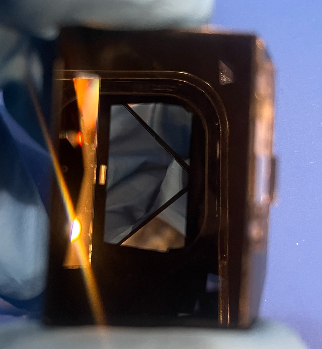 Lot of 5 Vintage Optical Glass Pentaprisms Salvaged Camera Parts Art Science