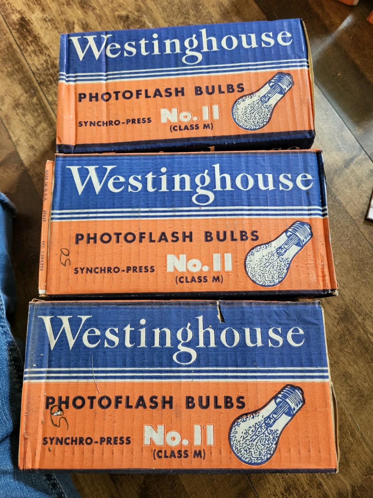 Westinghouse Photoflash No. 11 Class M 3- 8 Pack