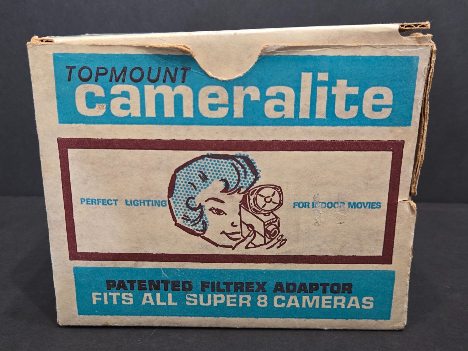 Acme Lite Cameralite Top Mount Model 96 For Super 8 Cameras Original Box Movies