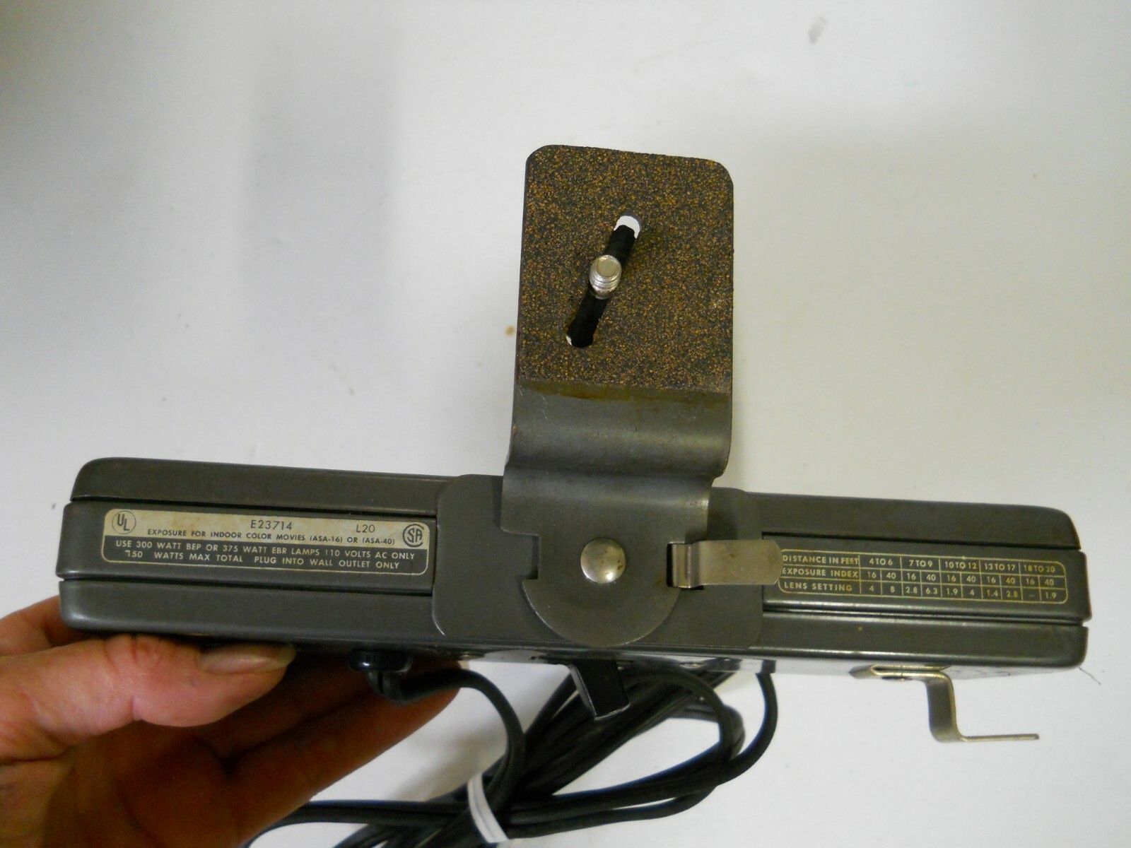 Vtg Keystone Exposure For Indoor Color Movies Dual Light E23714 Tested & Works