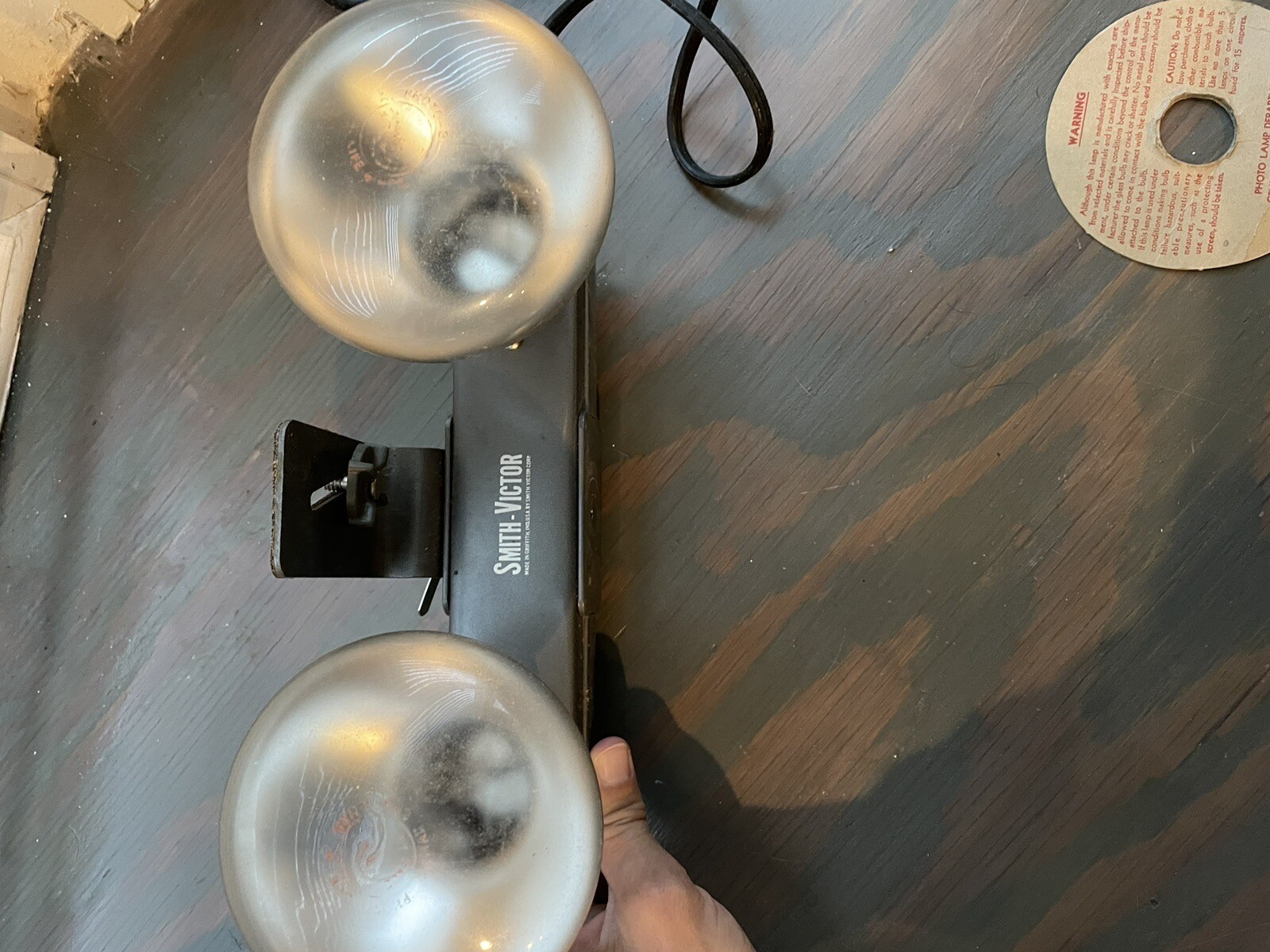 Vintage Smith-Victor L20 Two Lamp Movie Photographic Studio Barlight Photo Light