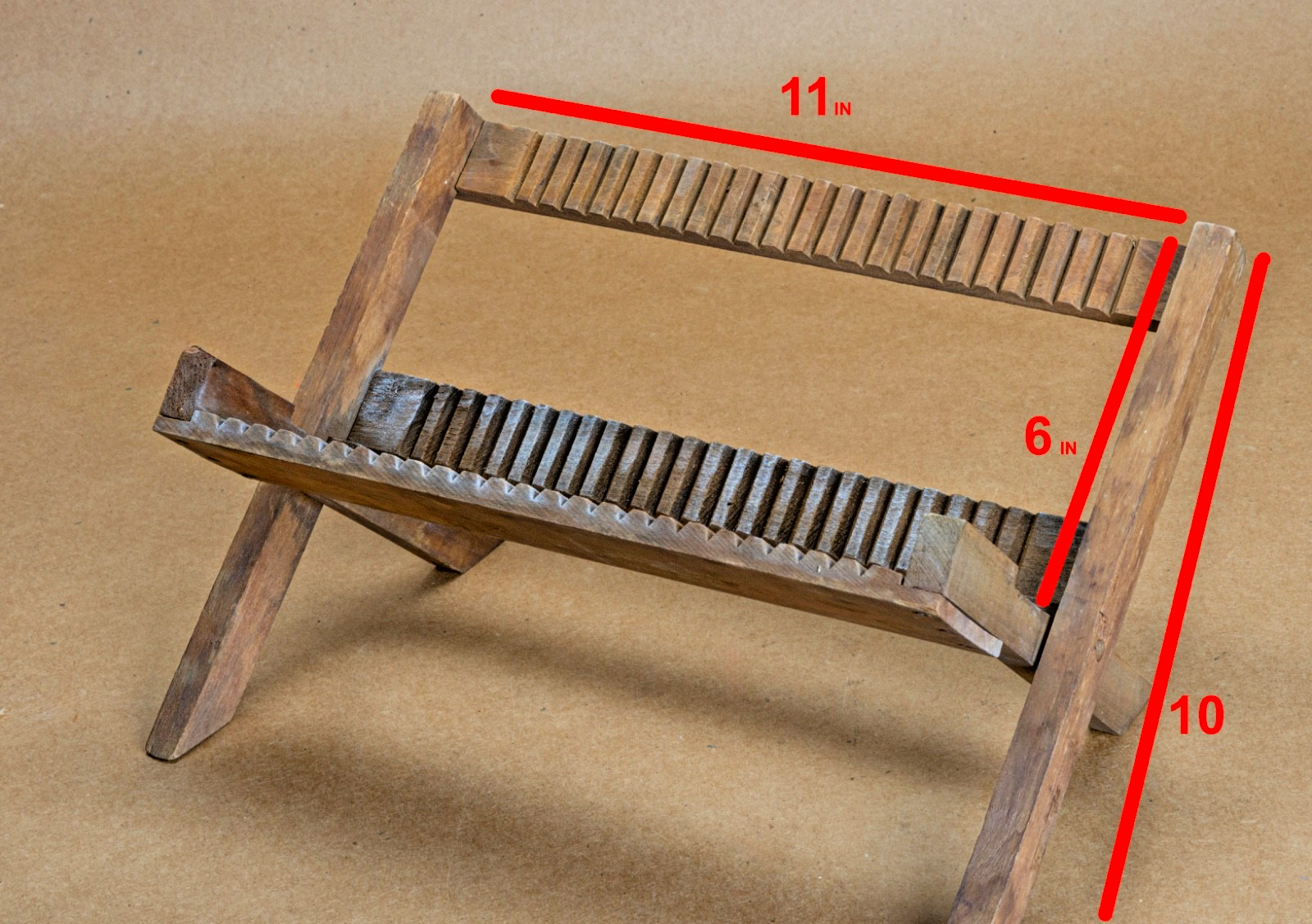 ✅ WET GLASS PLATE -ANTIQUE WOOD DRYING RACK