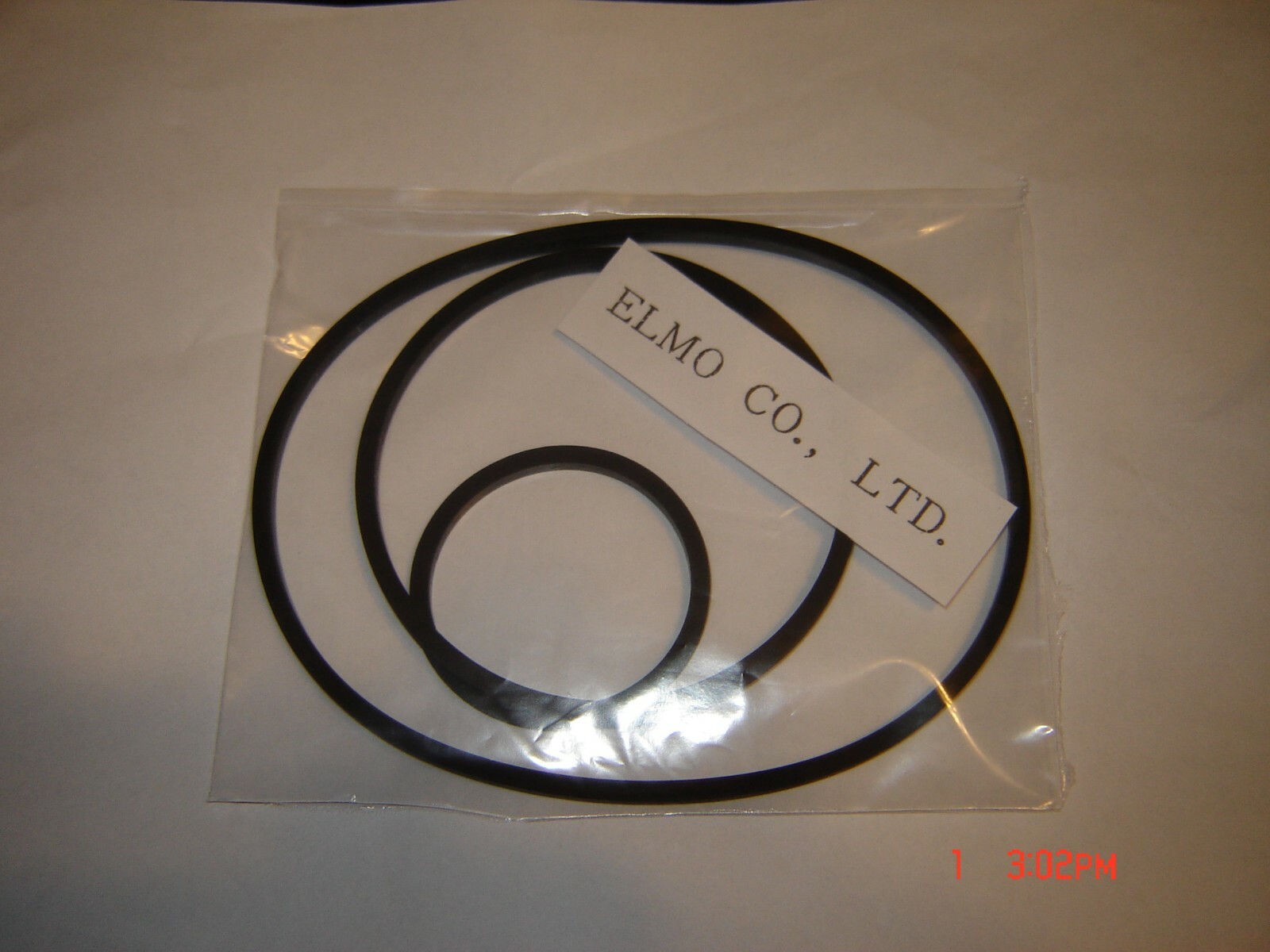 Elmo ST-1200 D , ST 1200D Super 8 Sound Projector Belts, 3 Belt Kit. New