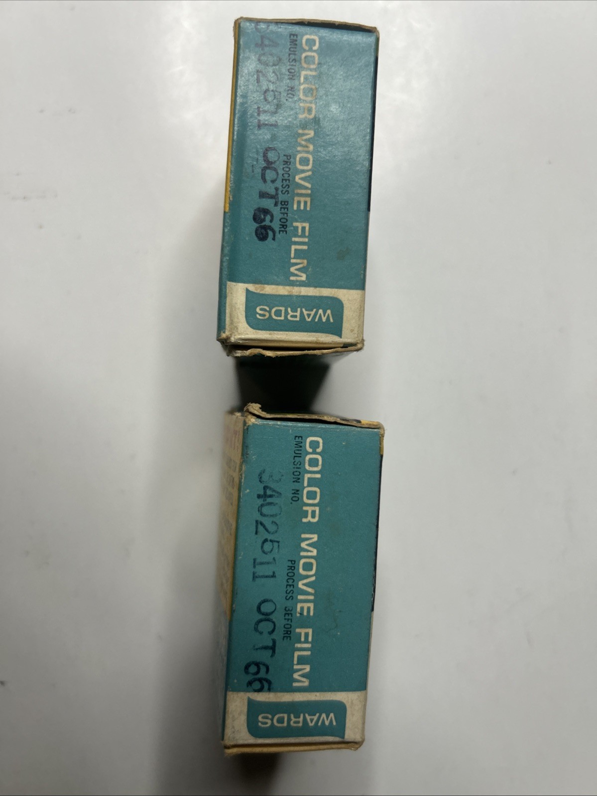 Vintage Montgomery Ward Color Movie Film Sealed Tin Box Processing Mailer