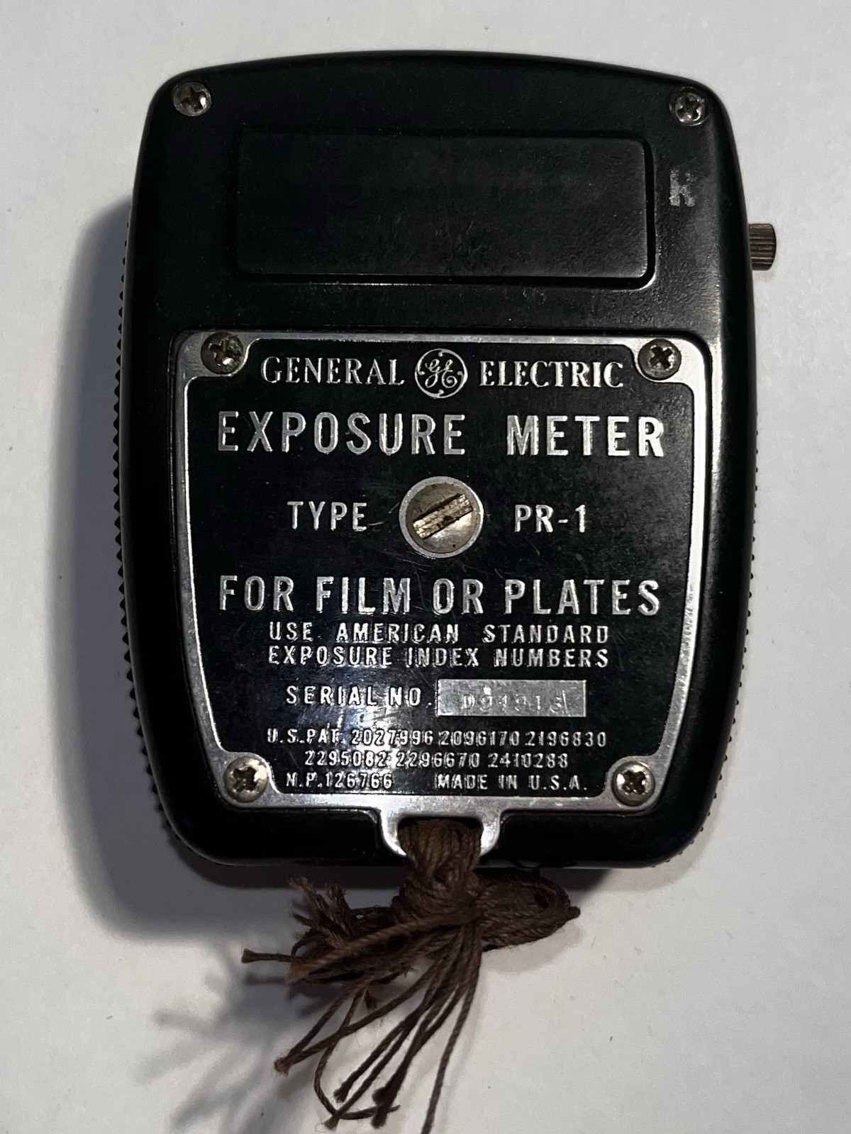 Vintage GE Exposure Meter Type PR-1. In Leather Case