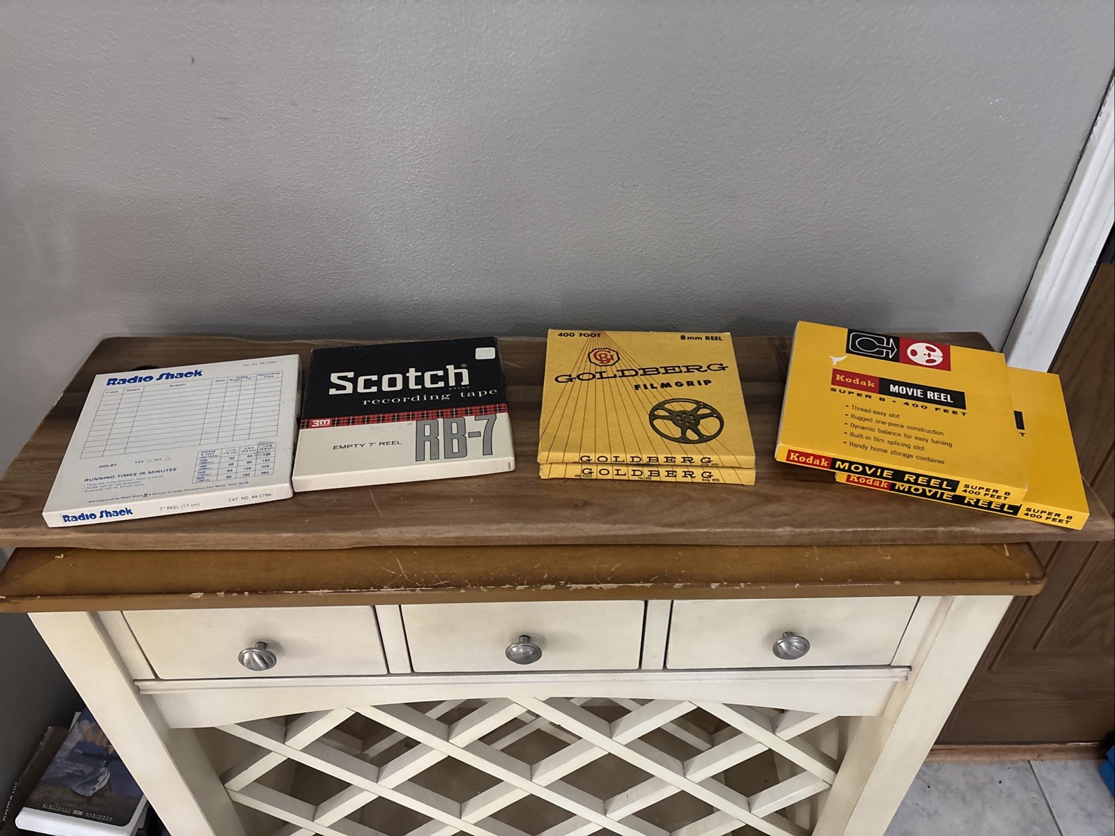 Lot Of 10 Vintage Movie Reel Super 8 Empty 400 Feet In Box