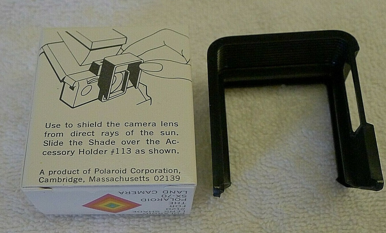 Polaroid SX-70 Instant Film Camera Accessory # 120 Lens Shade +Original Box