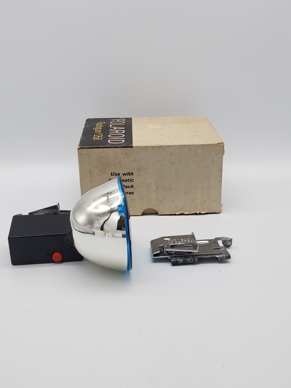 VINTAGE Polaroid Flashgun Flash Gun #268 with Box for Polaroid Cameras