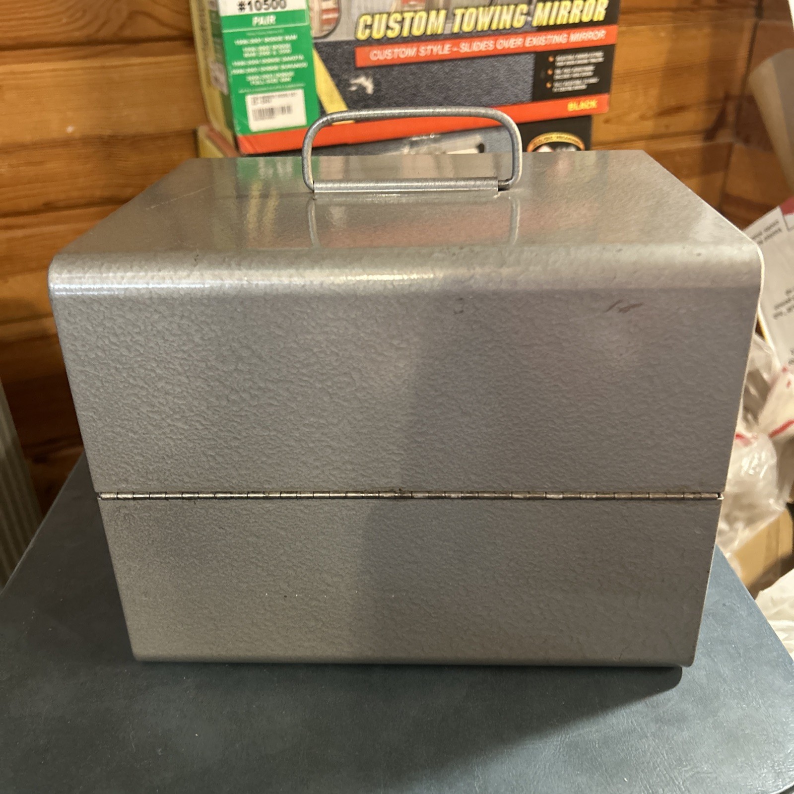 Vintage 50s Brumberger All Metal Movie Reel Box W/2 Empty 7” Cases FREE SHIPPING