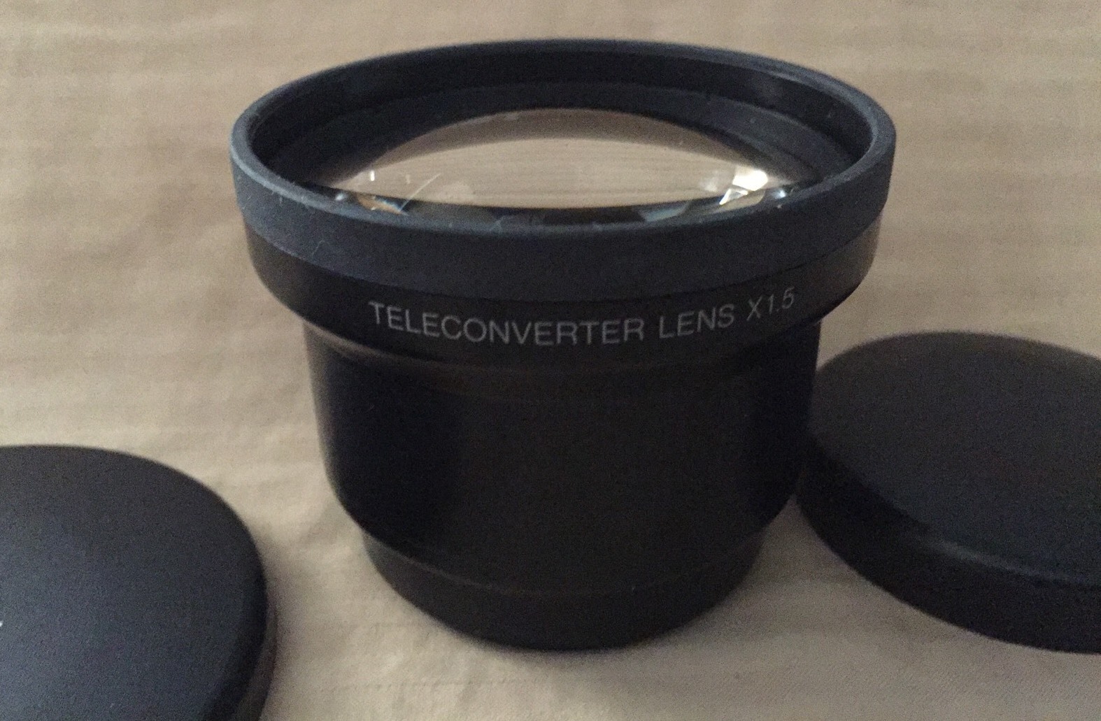 Olympus Teleconvertor Lens X 1.5 Camera Accessory Japan Pouch Caps