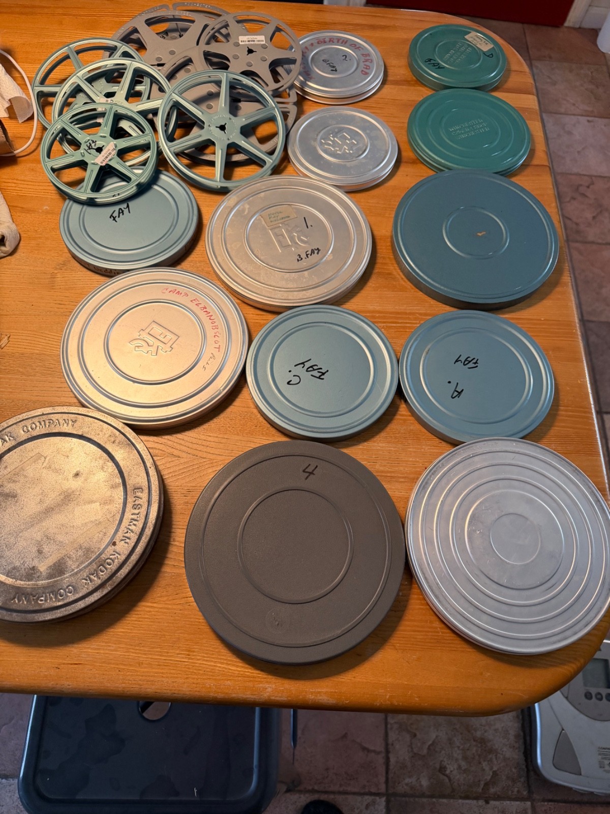 empty film reals and cannisters