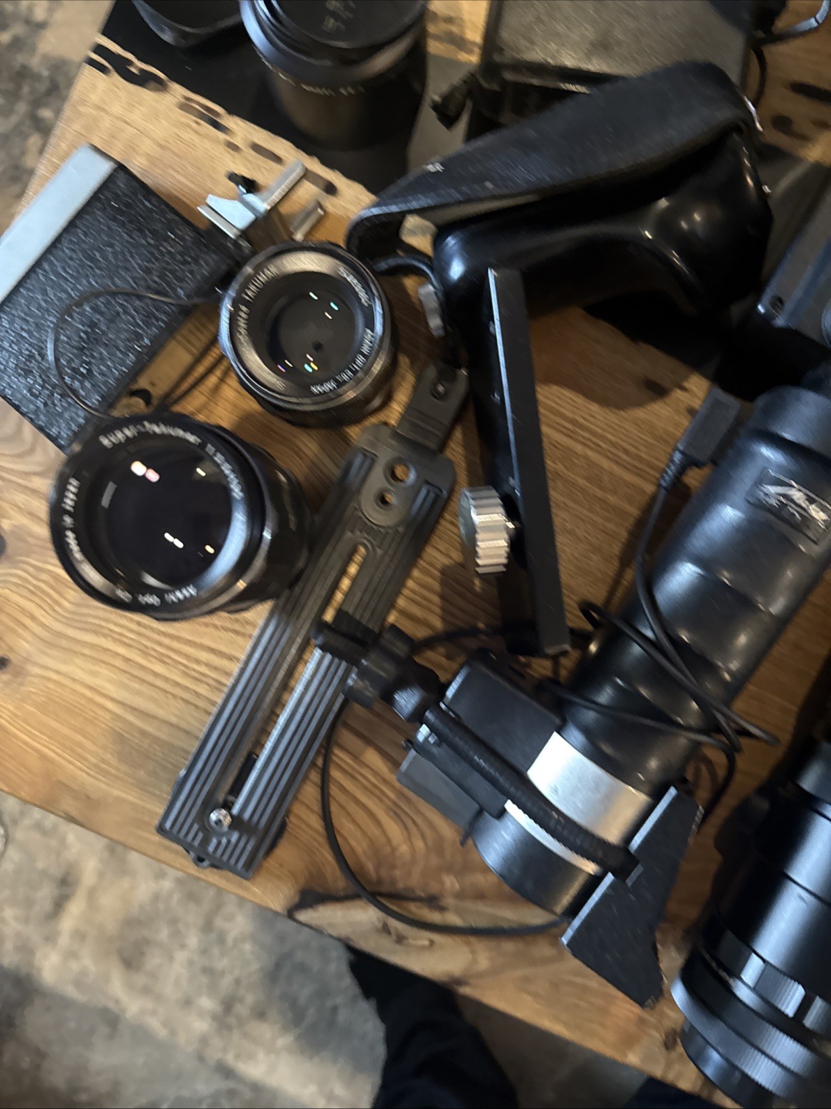 Large Vintage Group Lot Of Camera Equipment Accessories Lens Flash Filter Etc