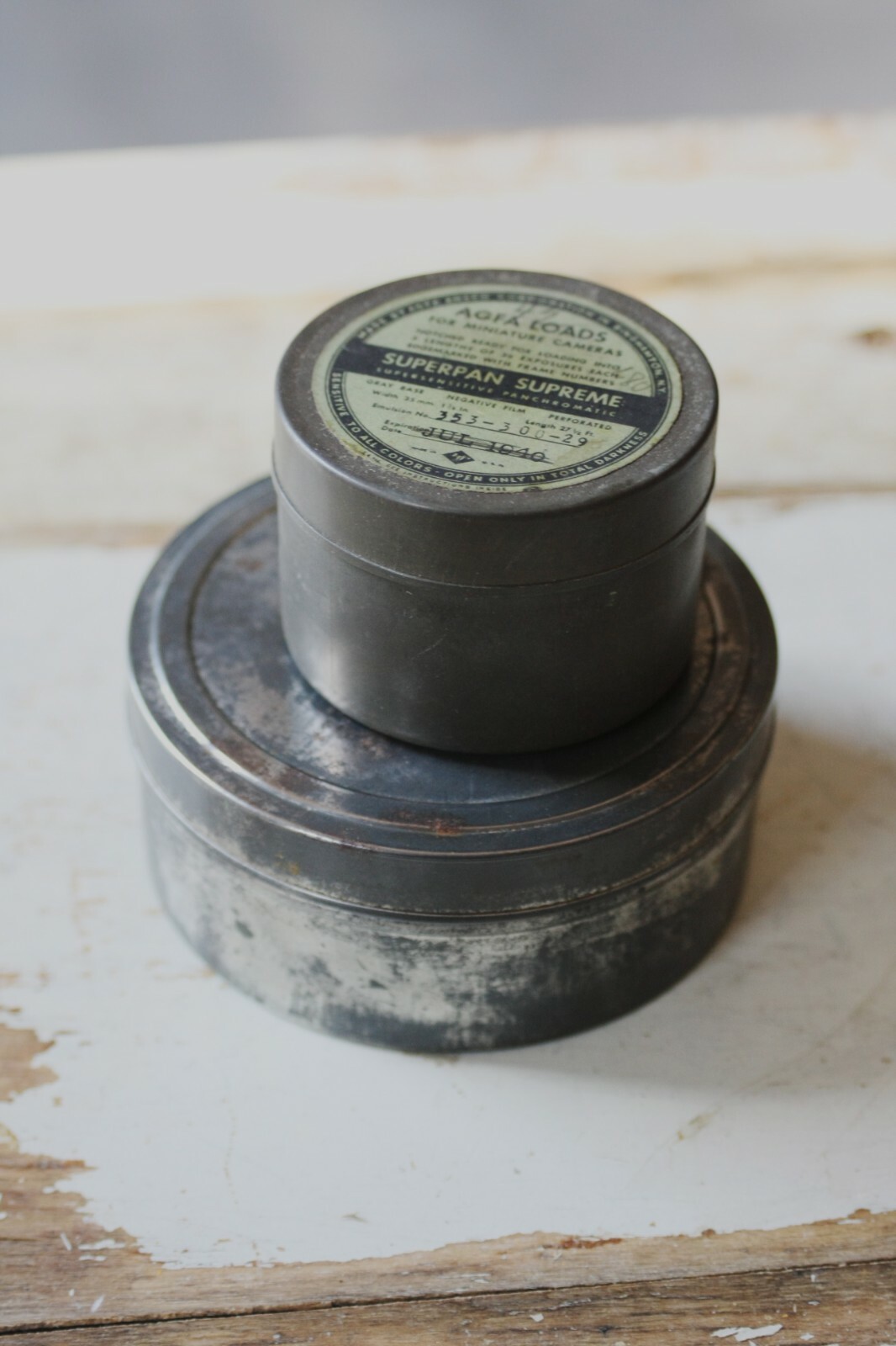 Photographic Film Cannisters – 1940s Set of 2