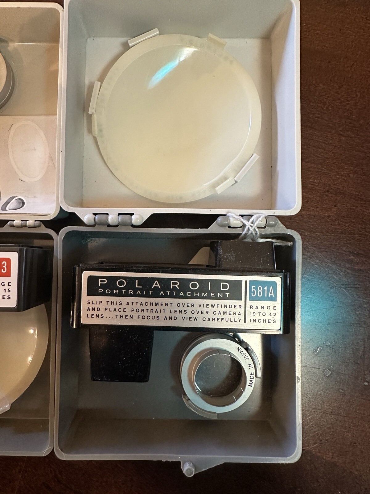 Vintage Polaroid Portrait kit #581A And Polaroid Close-Up Attachment #583 Bundle