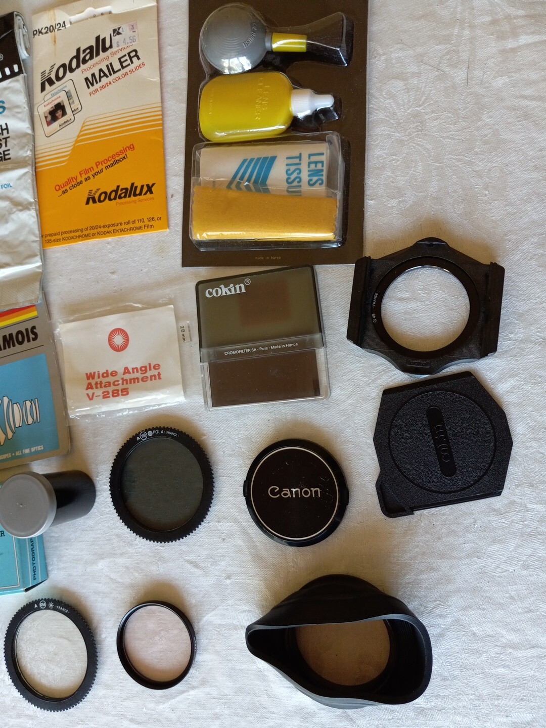 Camera Accessories Lenses Adapters Cleaning Kit Manuals Film Vintage Lot