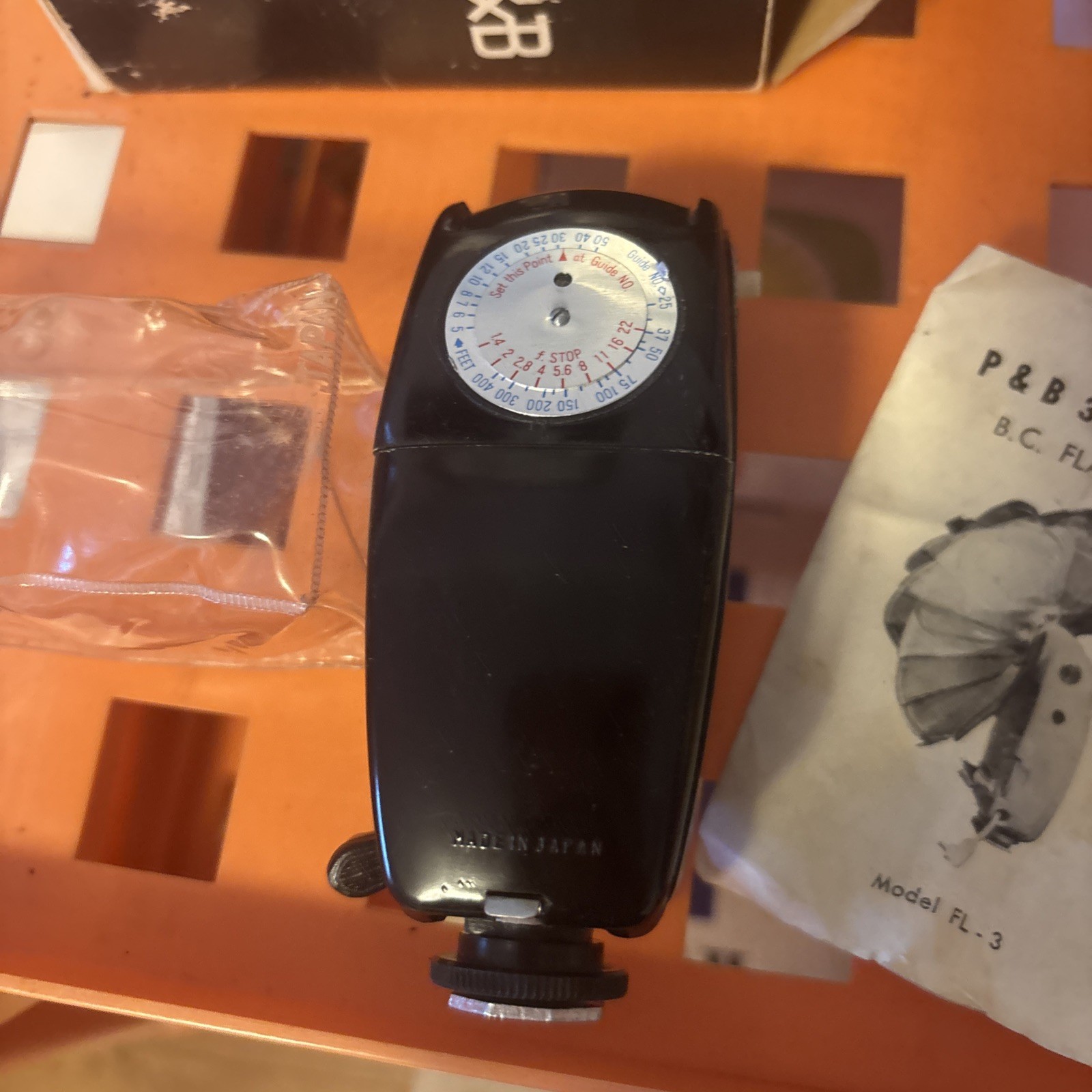 Vintage P & B 3-Way Camera Flash Device. Unknown Working Condition