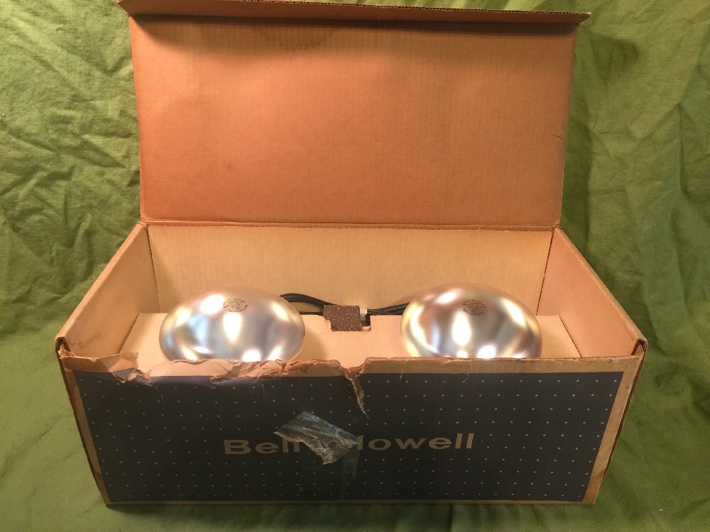 VINTAGE Bell & Howell Flood Lights For Indoor Movies #34916 Original Box/Bulbs