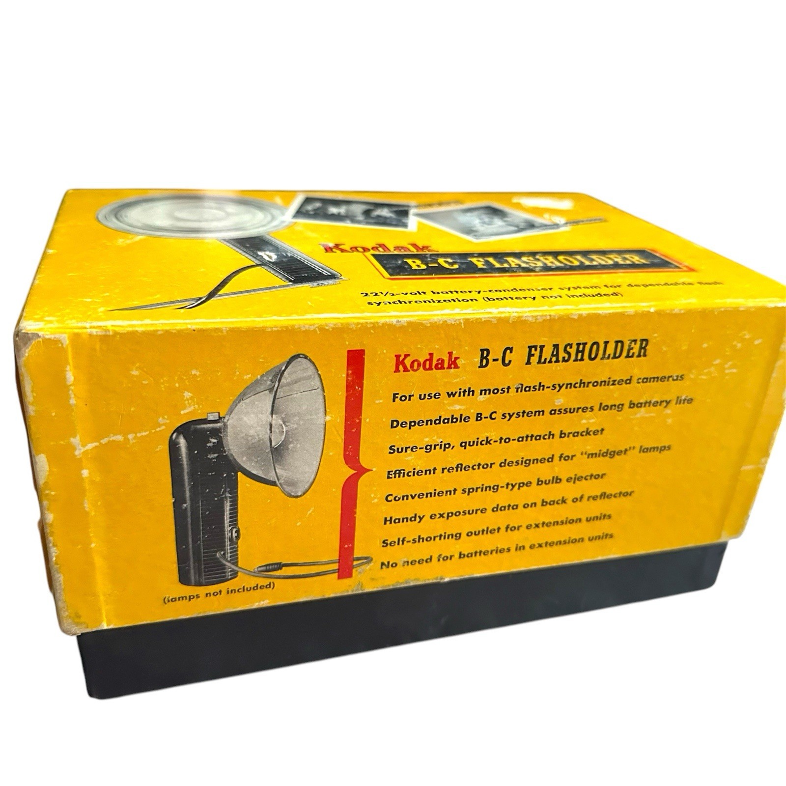 VTG Kodak BC Flasholder LUMACLAD REFLECTOR CLIP-ON FLASHGUARD NO. 93F. With Box