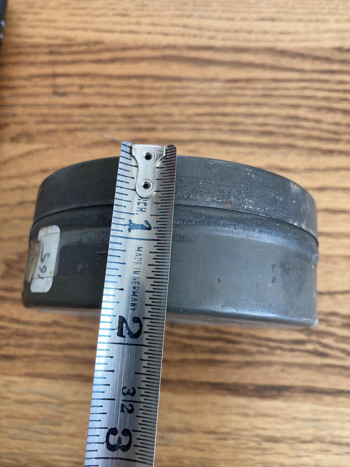 Vintage Agfa Ansco 4″ Tin Negative Film Canister 35mm 100FT with Reel