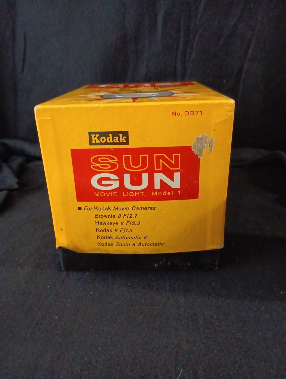 Kodak Sun Gun Movie Light Model 1 D371 Electric 8mm
