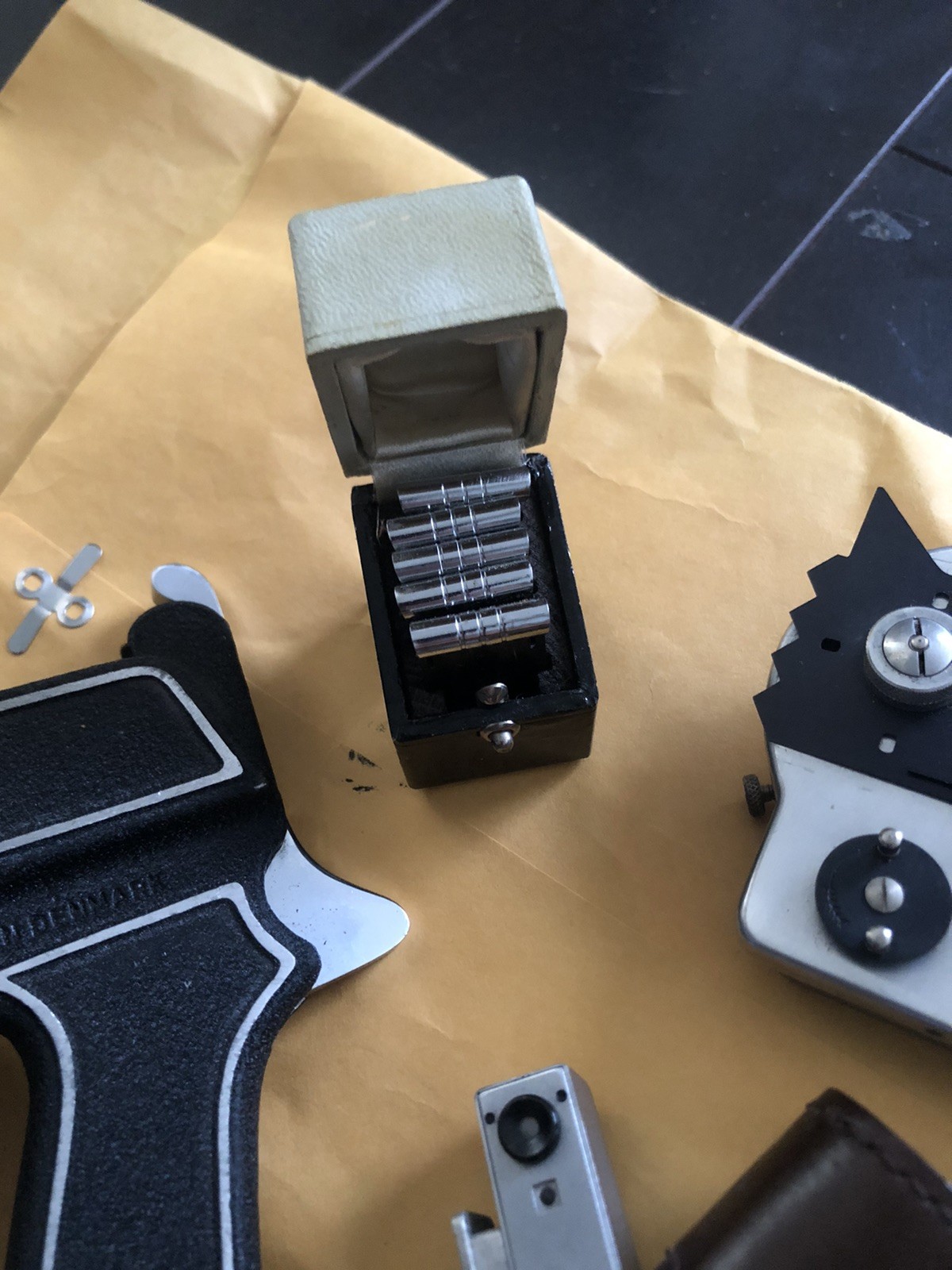 Bolex hand grip Filters Bolsey Fader Bolex H16 Non Reflex Camera