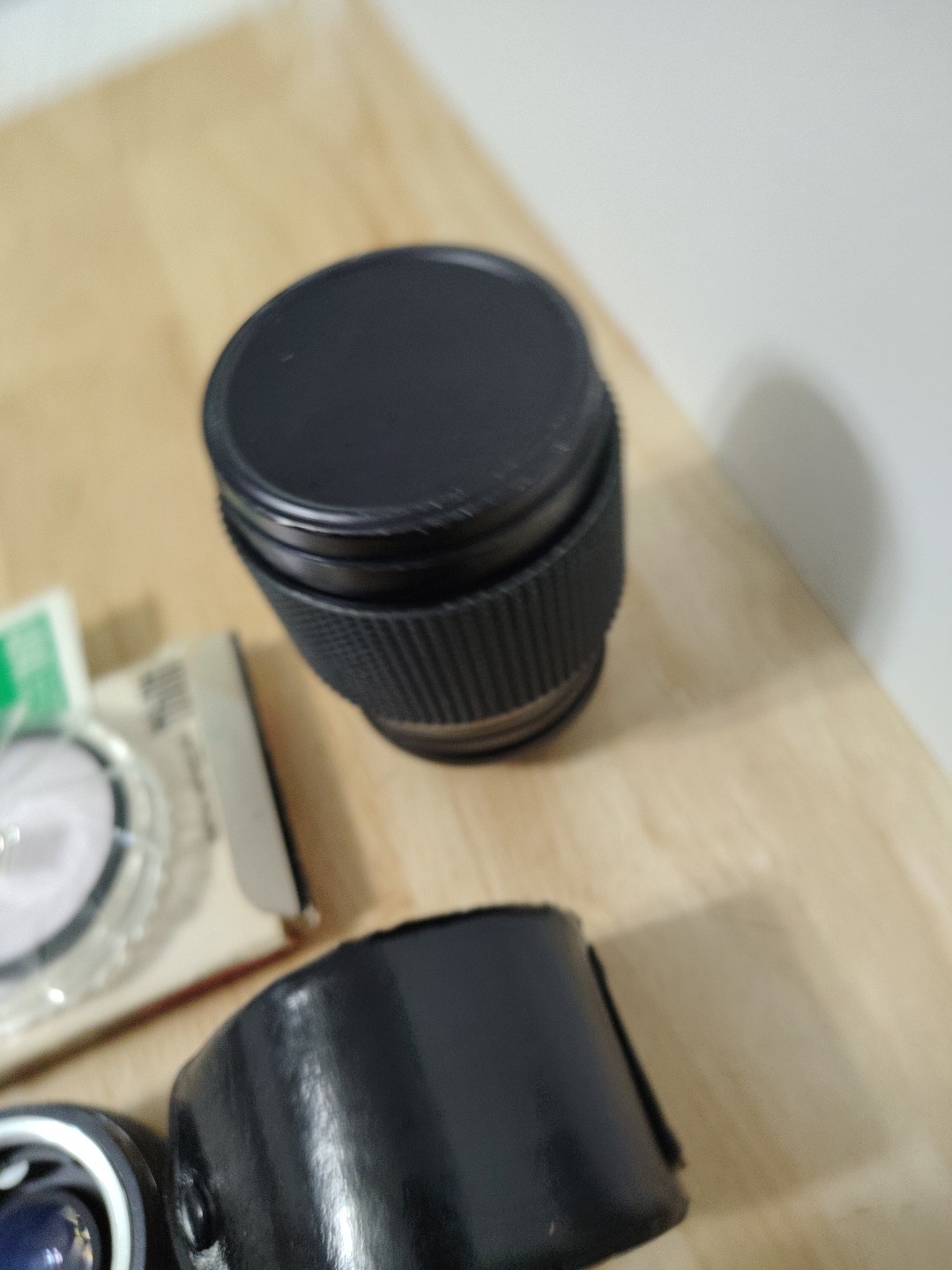 Vintage Photography Camera Japan 55 mm Lens, Hoya Filter 1B, Saitex Telecoverter