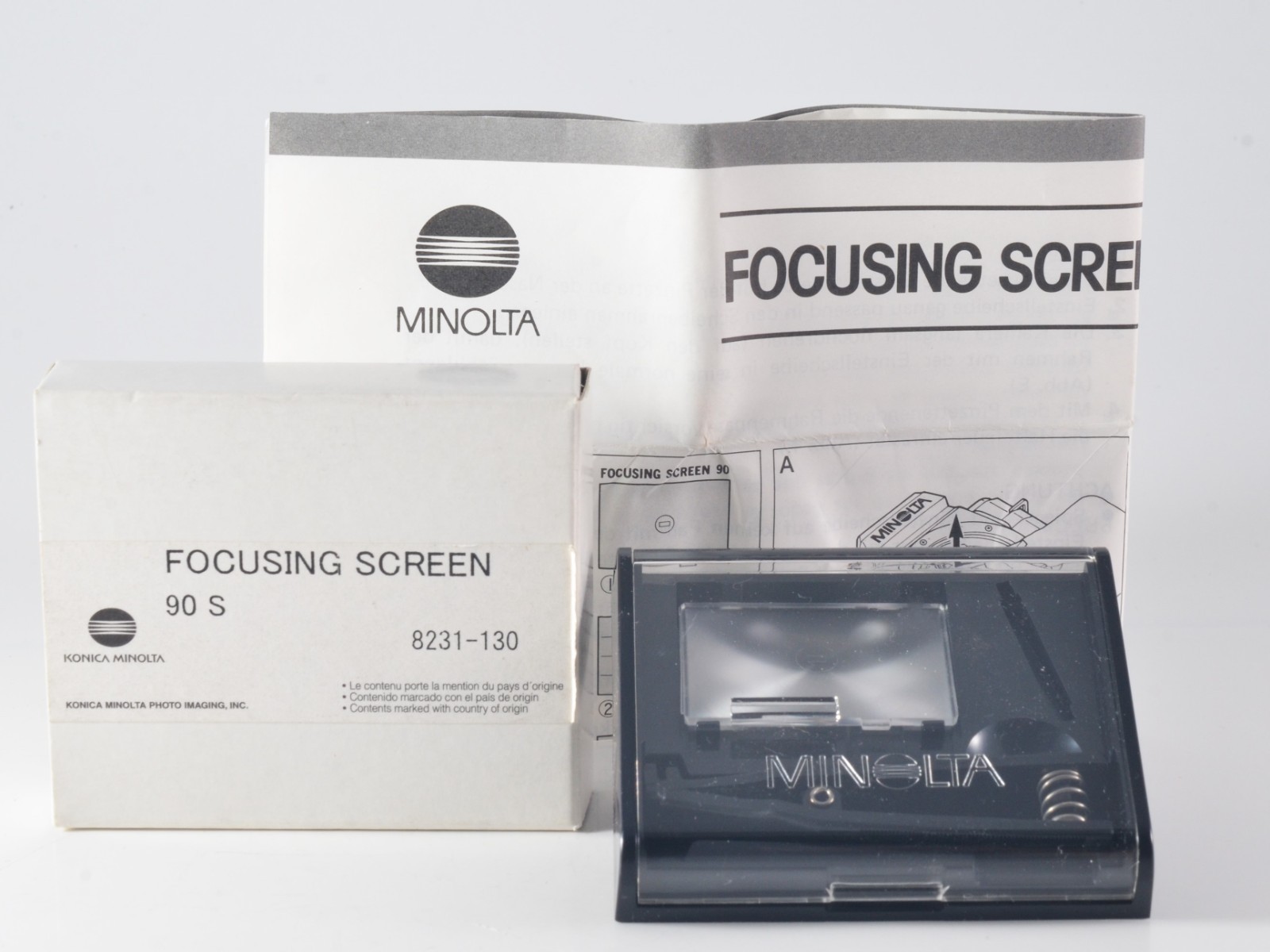Minolta Focusing Screen 90 Type G Exc+++ for Minolta SR SLR Camera Accessory