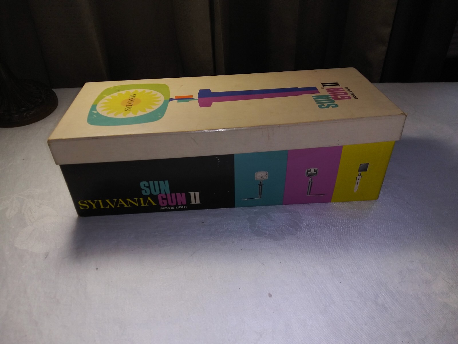 Vintage Sun Gun II 2 Movie Light Sylvania SG-55 Working with Box & Instructions