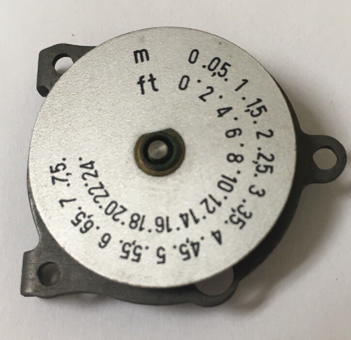 NOS Paillard Bolex 16mm 8mm Movie Camera Dial Feet Foot Meter Part# BC-3055 X1M1
