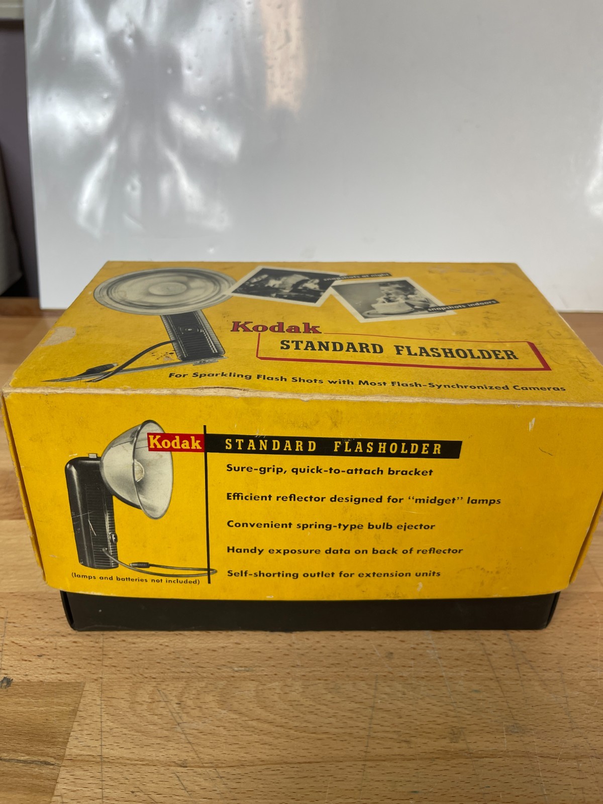 Vintage Kodak Flashholder w/ Box, Film Reel, Flashbulb + Manuals Lot