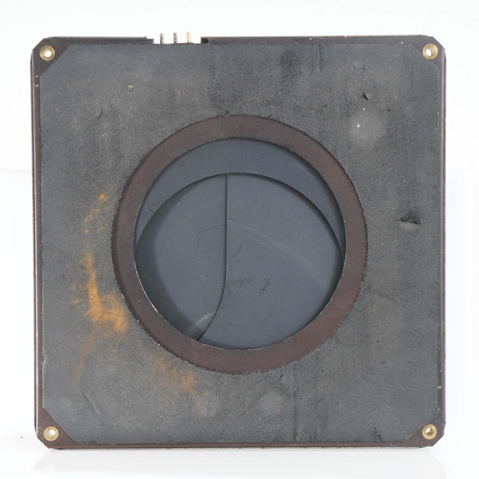 :Packard Ideal No. 6 Sync Shutter Unit – 5¾” Sq. – 3″ Opening