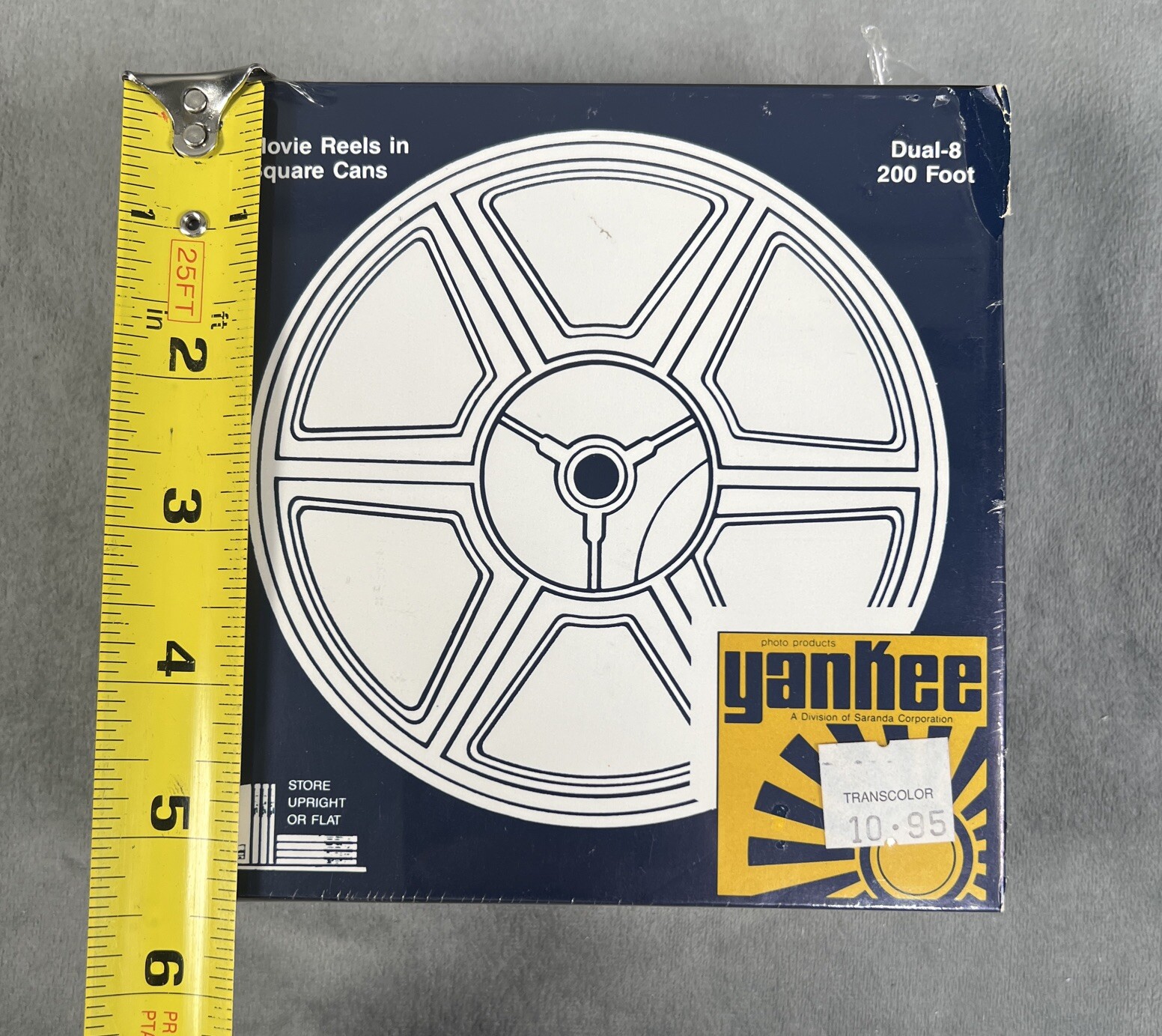 NOS Sealed Yankee Movie Reels Set of 3 Reels and Boxes Dual-8 200 FT