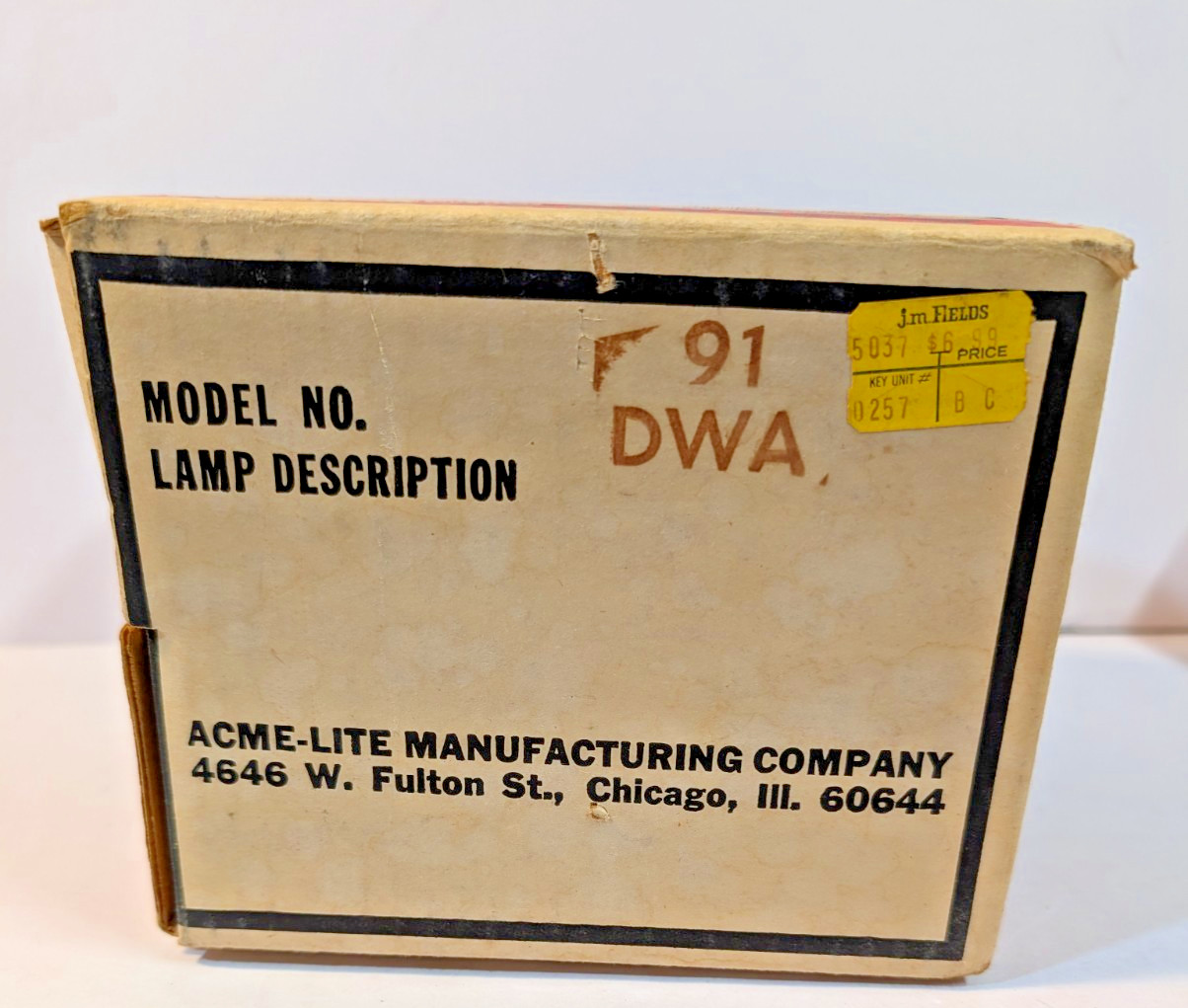 VINTAGE ACME-LITE Topmount Cameralite 91 Movie Camera Light- FITS ALL SUPER 8