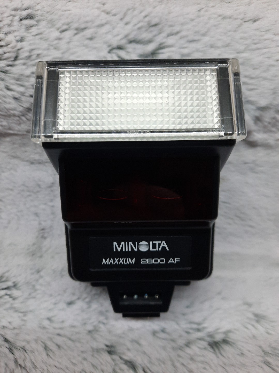 Minolta Maxxum 2800 AF Shoe Mount Flash W/ Case & Manual camera photography